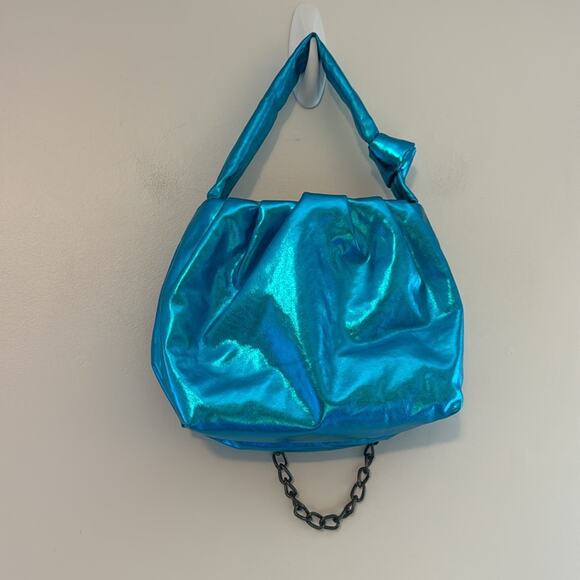 Free People New Viva La Vegan Clutch metallic blue - Picture 5 of 6